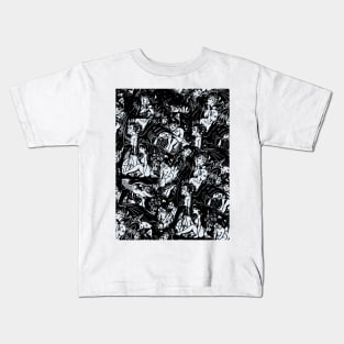 Pandemonium ! Black  N White Shirt Kids T-Shirt